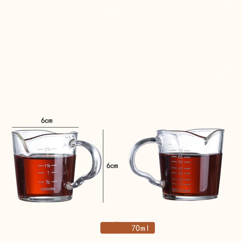 Double-Mouth Milk Cup Coffee Milk Cup Espresso Glass Coffee
