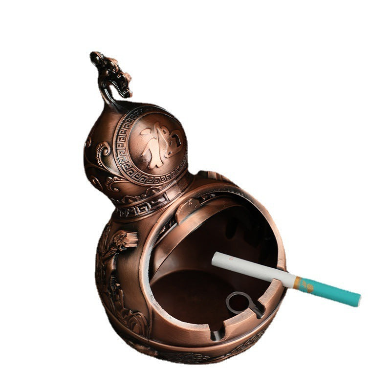 Home Living Room Office Coffee Table Ashtray With Lid Ornaments