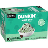 Dunkin’ Mint Chip Artificially Flavored, Dark Roast, Coffee, Keurig K Cup Pods, 10 Count Box