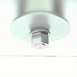 1pc JESAHAI Rectangle Glass Coffee Table, Clear Tempered Glass Side Center Tables with Black Metal Legs for Living Room