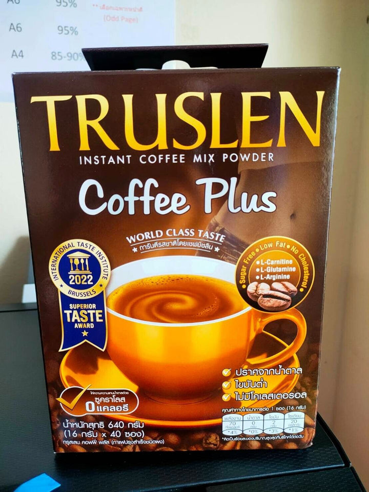 Dietary Truslen Instant Coffee Mix Powder Coffee plus 2 Boxes (16G X 80 Sachets)
