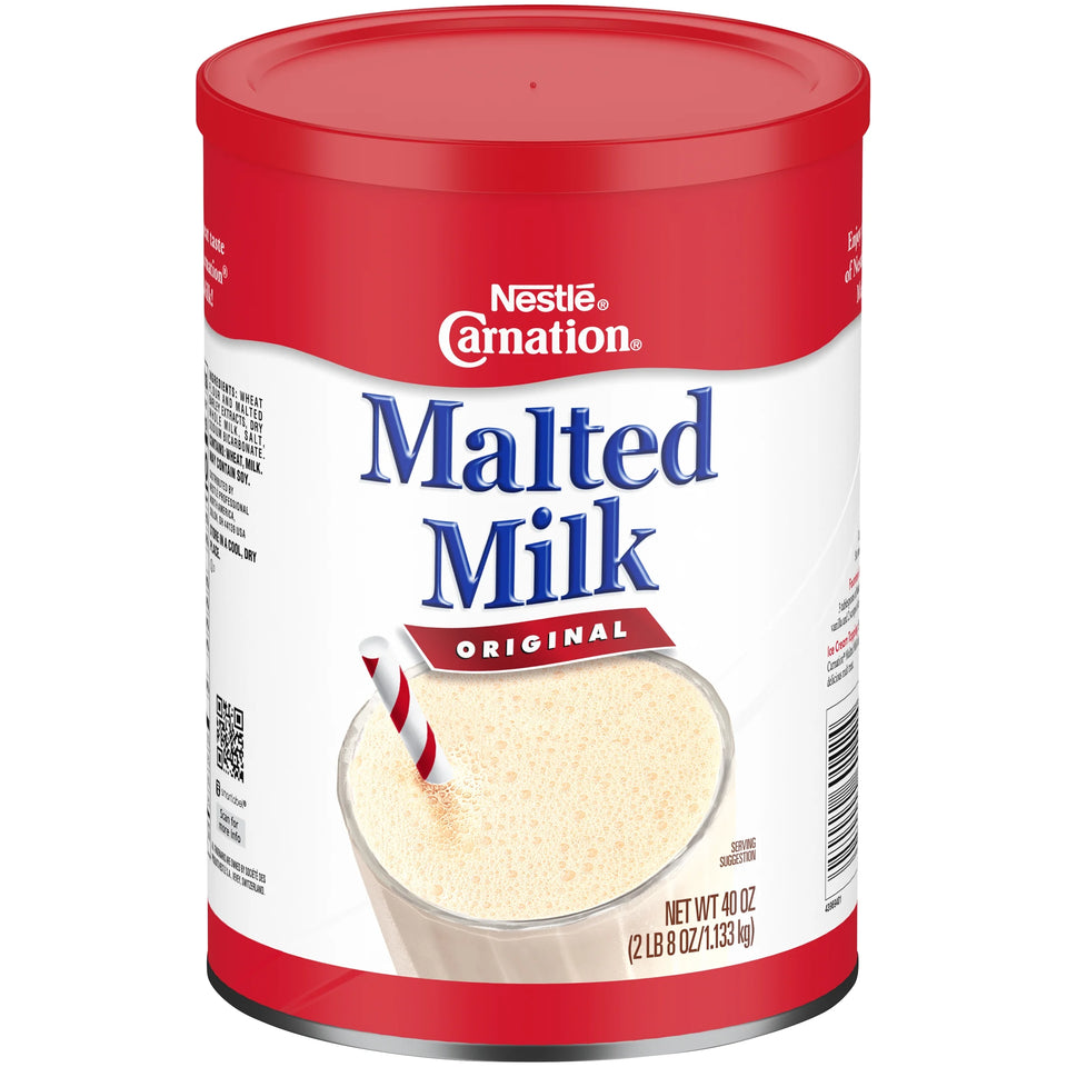 Nestle  Original Malted Milk Powder, Packaged Malt Powder, 40 Oz Canister