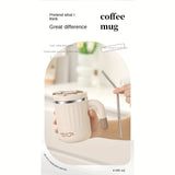 480ml Double-Wall Insulated Stainless Steel Coffee Mugs - Durable, Stylish, and Spill-Proof Travel Cups with Lids for Couples and Office Use - Ideal for Hot and Cold Beverages, Easy to Clean, and BPA-Free