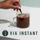 via Instant Coffee, Medium Roast Coffee, Pike Place Roast, 100% Arabica, Single-Serve, 1 Box (50 Packets)
