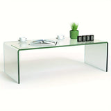 Whole Tempered Glass Coffee Table Clear Table Transparent Coffee Table for Living Room