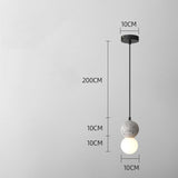 Nordic Restaurant Chandelier Personality Creative Terrazzo Bar Bedside Macarons Decoration Cafe Lamp