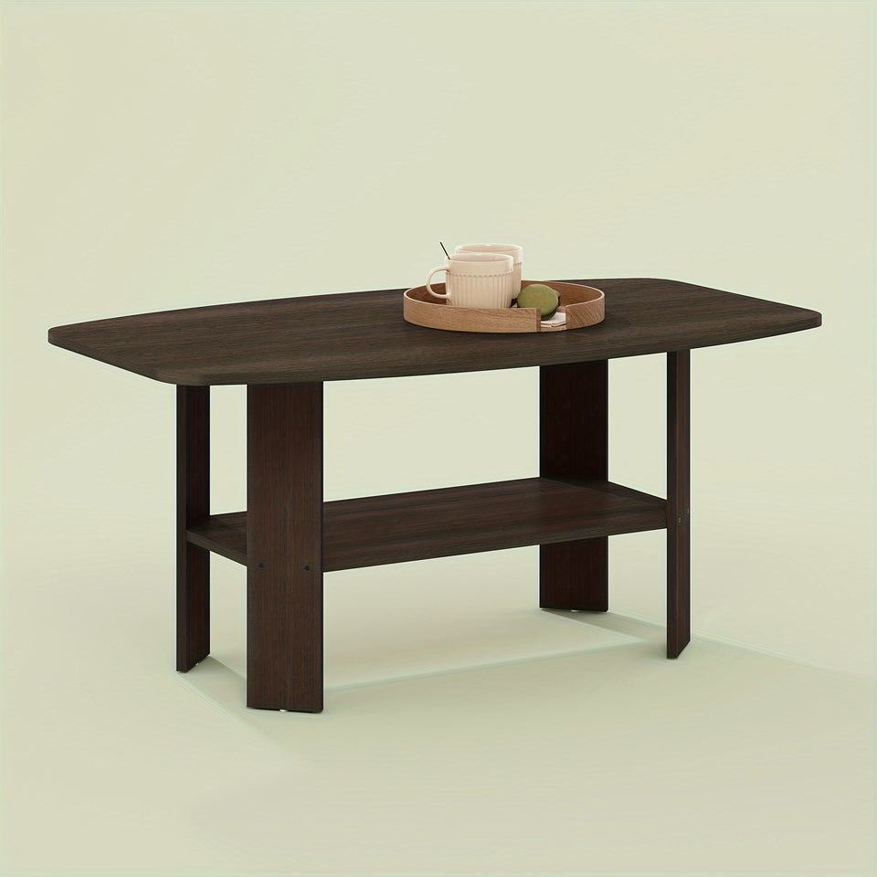 Simple Design Coffee Table, Minimalist and Stylish, Perfect for Living Room or Bedroom, Durable Wood Construction, Easy Assembly
