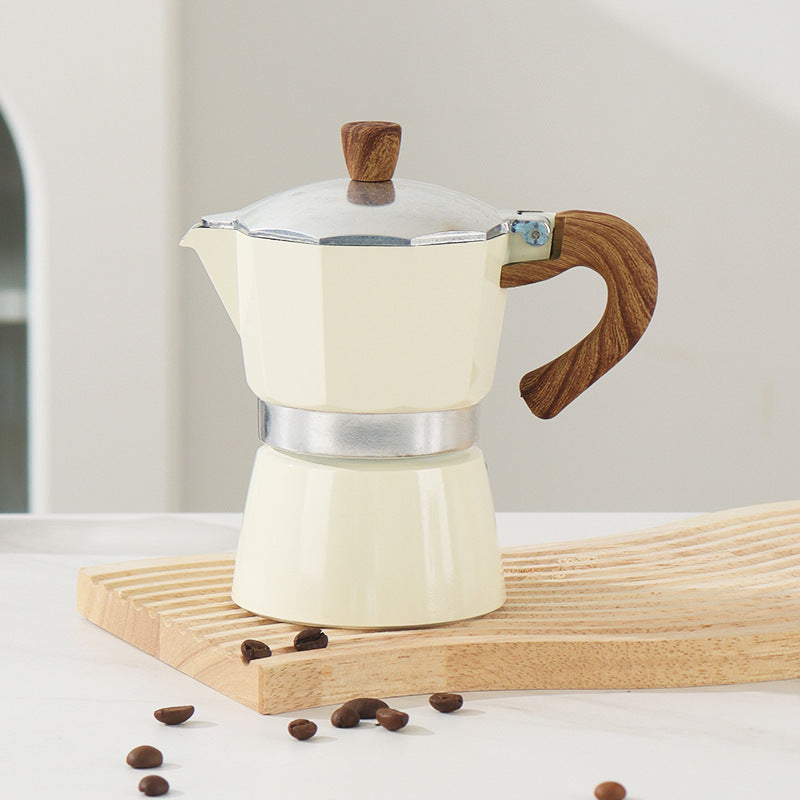 Single Valve Moka Pot Italian Small Coffee Pot Electric Ceramic Stove Coffee Tool Suit