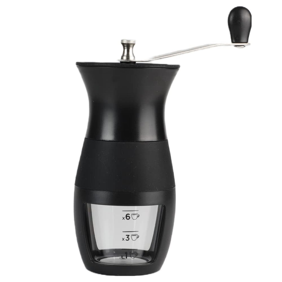 Vanuat Manual Coffee Grinder Stainless Steel Ceramic Burr Bean Crank Portable Grinder for Café Home Roast Dark Medium Light Drip Coffee Cold Brew Espresso French Press Turkish Brew Ceramic Adjustable