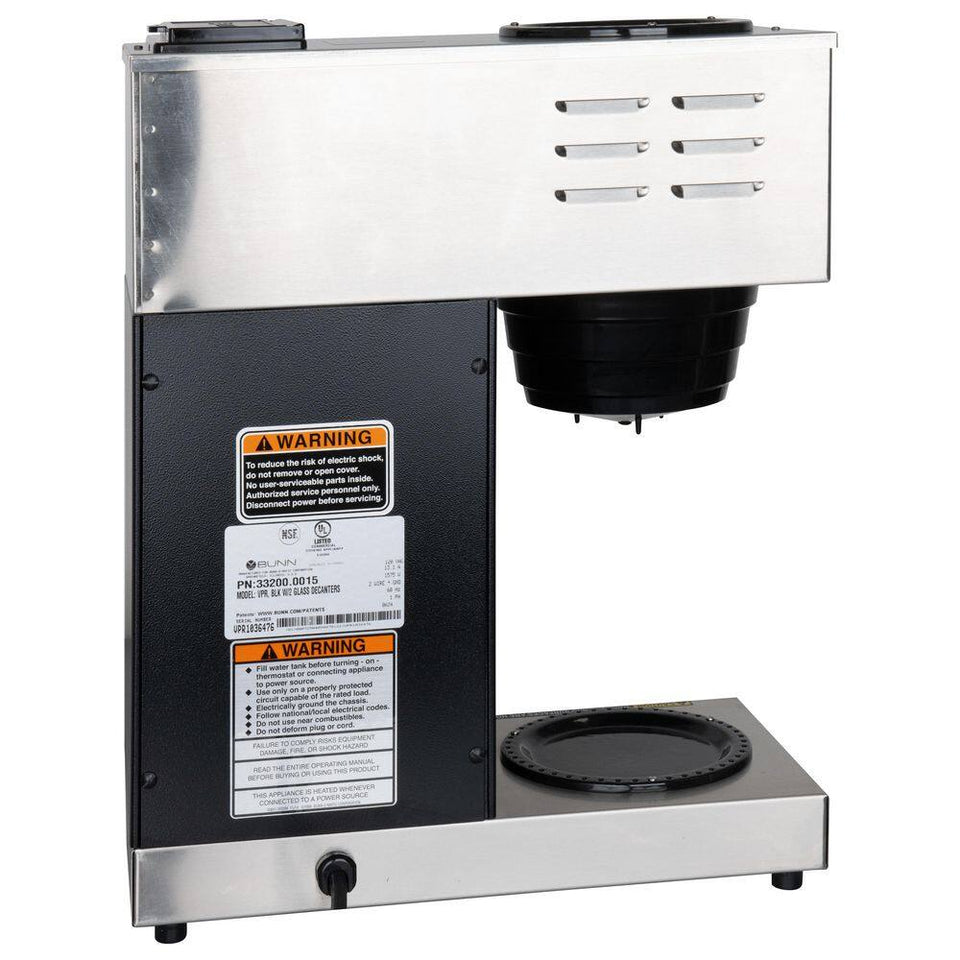 VPR 12-Cup Commercial Coffee Maker W/ 2 Glass Decanters, 33200.0015