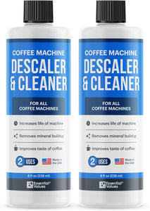 Universal Descaling Solution for Keurig Breville Nespresso & Delonghi (4 Uses) | Coffee Machine Descaler Cleaner | Liquid to Descale Automatic Coffee Makers & Espresso Machines