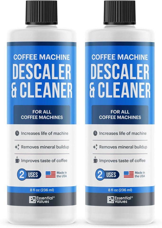 Universal Descaling Solution for Keurig Breville Nespresso & Delonghi (4 Uses) | Coffee Machine Descaler Cleaner | Liquid to Descale Automatic Coffee Makers & Espresso Machines