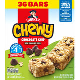 Chewy Granola Bars, Chocolate Chip Flavor, 0.84 Oz, 36 Count