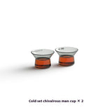 Magnetic Press Type Tea Pot And Glass Cup