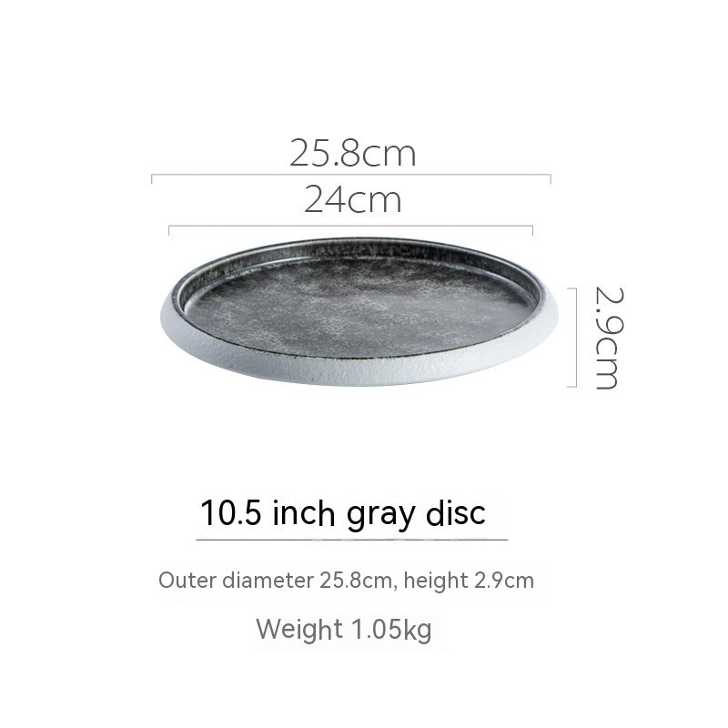 Ceramic Western Cuisine Plate Nordic Style Steak Plate Italian Pasta Dish Household Dinner Plate Restaurant Dessert Flat Ware