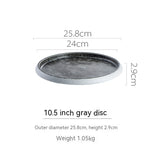 Ceramic Western Cuisine Plate Nordic Style Steak Plate Italian Pasta Dish Household Dinner Plate Restaurant Dessert Flat Ware