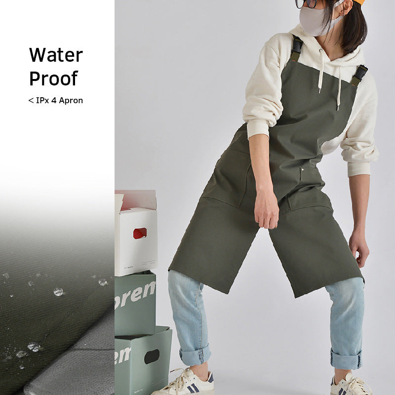 Waterproof Coffee Restaurant Canvas Apron