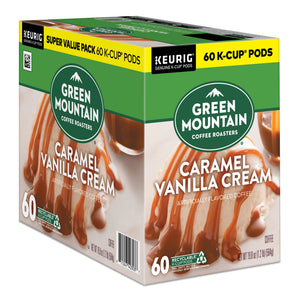 , Caramel Vanilla Cream Light Roast K-Cup Coffee Pods, 60 Count