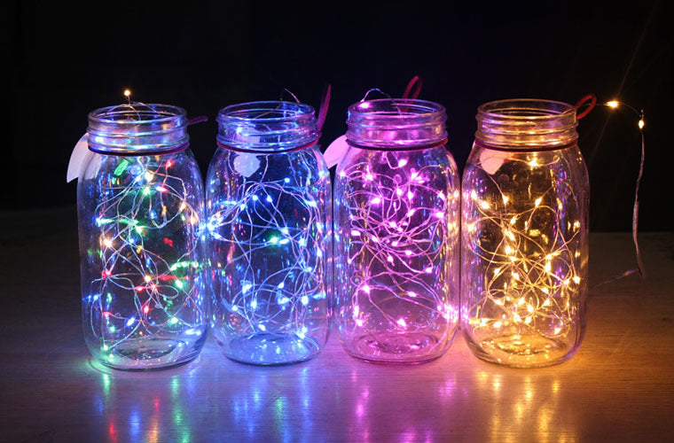 LED Light Wishing Bottle Lucky Star Bottle Glass Cork Bottle Creative Bottle Decoration