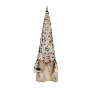 Coffee Gnome Faceless Doll Window Decoration