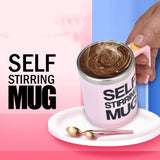 Automatic mixing coffee cup