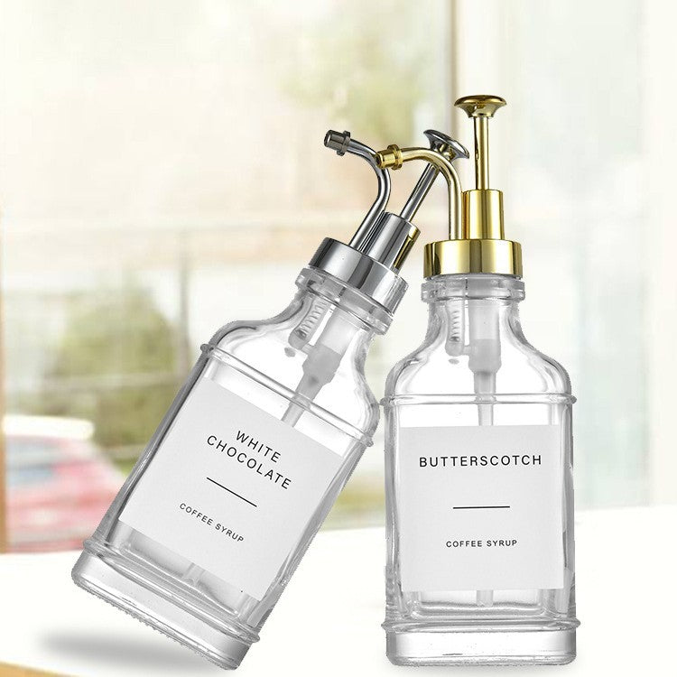 Milk Tea Syrup Bottle Soap Dispenser