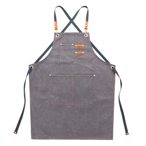 Denim Thick Canvas Apron Milk Tea And Coffee Cake Shop Baking Hairdressing Manicure Chinese Restaurant Overalls