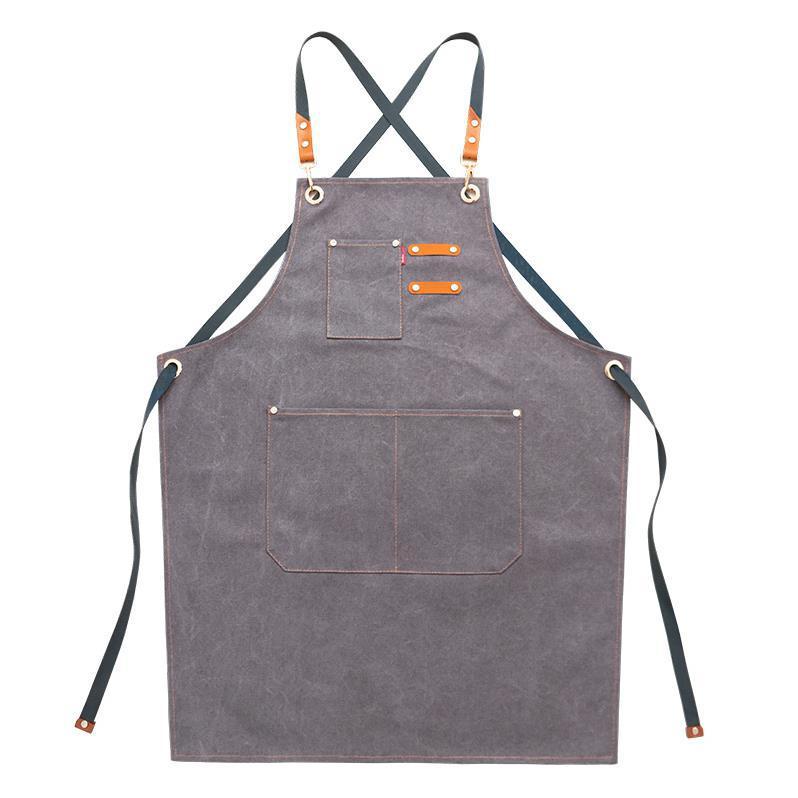 Denim Thick Canvas Apron Milk Tea And Coffee Cake Shop Baking Hairdressing Manicure Chinese Restaurant Overalls