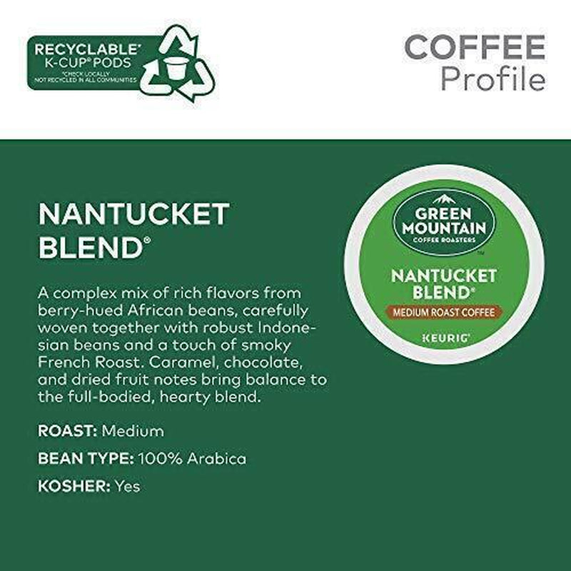 Green Mountain Coffee Roasters Nantucket Blend, Single-Serve K-Cup Pods,