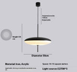 Nordic Modern Art Retro Designer Restaurant Chandelier UFO Study Bedroom Light