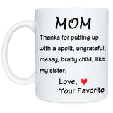 Thanksgiving Father Mother Ceramic Coffee Mug