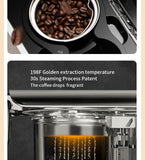 LCD Display, Automatic Drip Coffee Machine With Grind, HAUSWIRT Coffee Maker With Grinder, Grind And Brew Coffee Maker, Compatible For Bean Ground Coffee And Tea