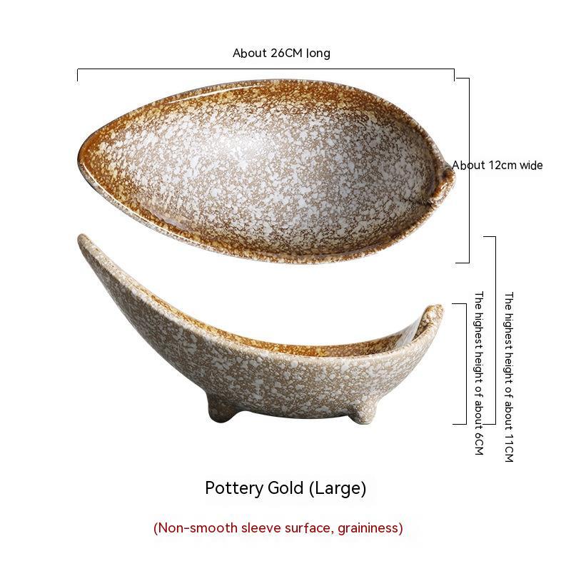 Tripod Angle Disc Creative Tableware Ceramic Plate Disc Plate Restaurant Matching Tableware Set