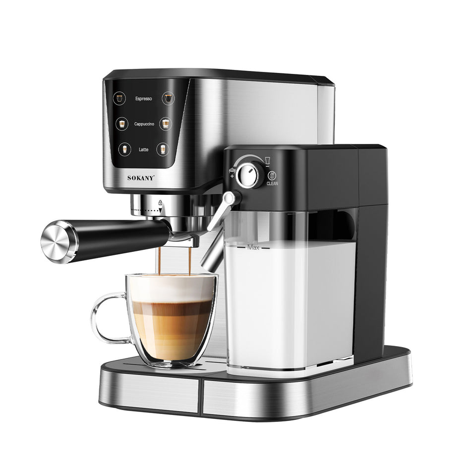 Touch Screen Steam Foam Semi-automatic Concentrated Italian Coffee Machine