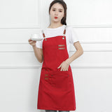 Adjustable Buckle Canvas Apron Supermarket Cafe Fast Food Restaurant Work Clothes