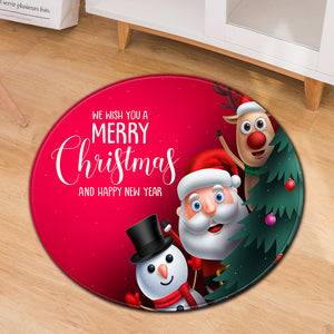 Home Anti-slip Round Floor Mat Living Room Coffee Table Bedroom Carpet
