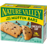 Soft Baked Muffin Bars, Chocolate Chip, Snack Bars, 10 Bars, 12.4 Oz
