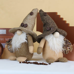 Fashion Coffee Bean Rudolf Doll Decoration