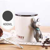 High-value Mark Mug Women's Home With Lid Spoon Couple Coffee Cup