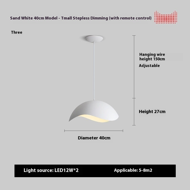 Nordic Restaurant Chandelier Post-modern Creative Wood Grain UFO Island Table Lamp