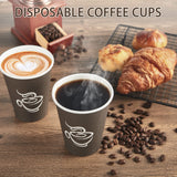 240 Pack 12 Oz Paper Cups, Brown Disposable Hot Coffee Cups for Party, Picnic...