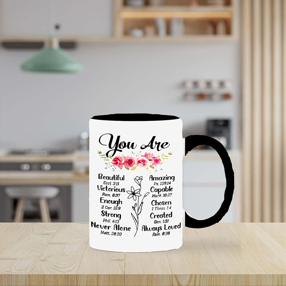 1pc Funny Ceramic Coffee Mug - Humorous Design, Large Capacity, Durable, Perfect for Birthday, Party, Holiday, Christmas Gift