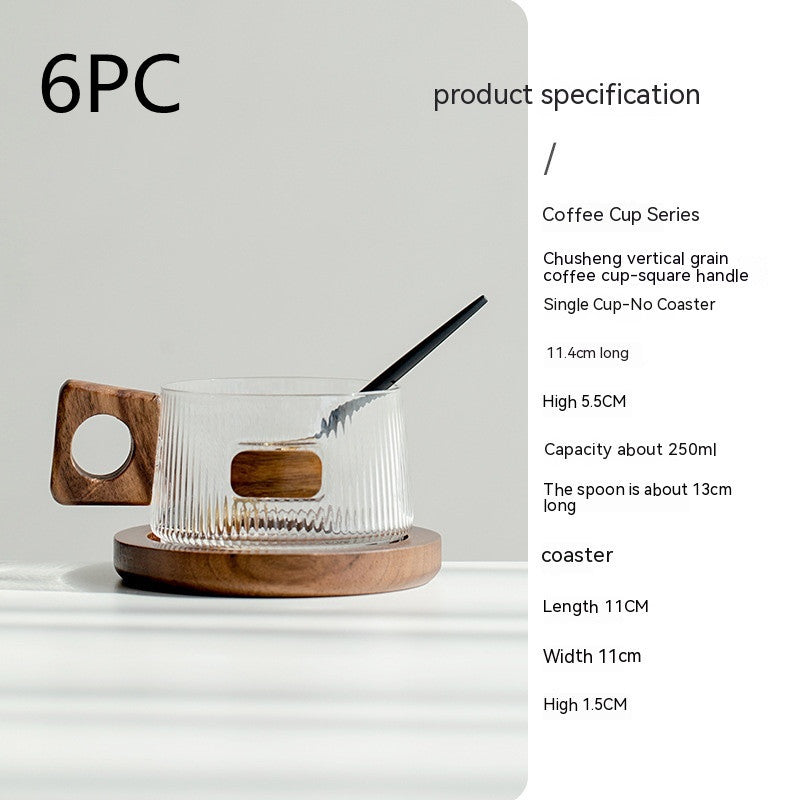 Walnut Coffee Cup Suit Ins Coaster