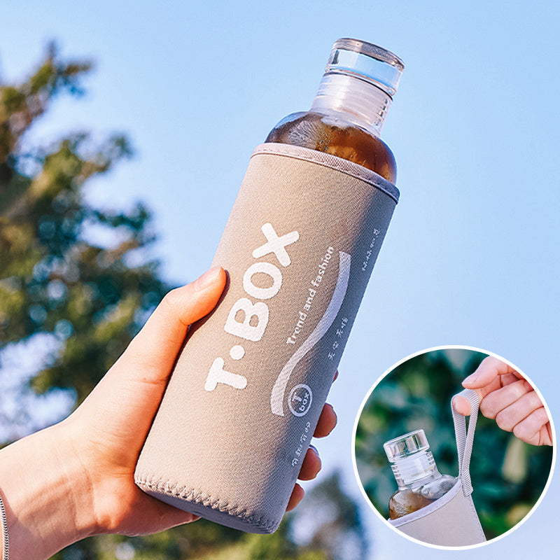 Cold Brew Coffee Glass Brew Bottle High Borosilicate Resistant Time Scale Cup Set