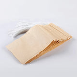 100pcs Natural Biodegradable Drawstring Filter Paper Bags for Coffee, Tea, and Food - Safe and  - Disposable Tea Brewer and Empty Tea Bag with Pine Leaf Powder and Herbs - Perfect for Brewing and Serving