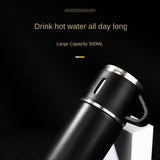 FLASK VANUAT Sports Stainless Steel Wide Mouth Water Bottle Double-Wall Vacuum Insulation Keeps Liquids Hot or Cold with Insulated Thermos Tumbler Mug Cup Sweat Design COLLECTIONS