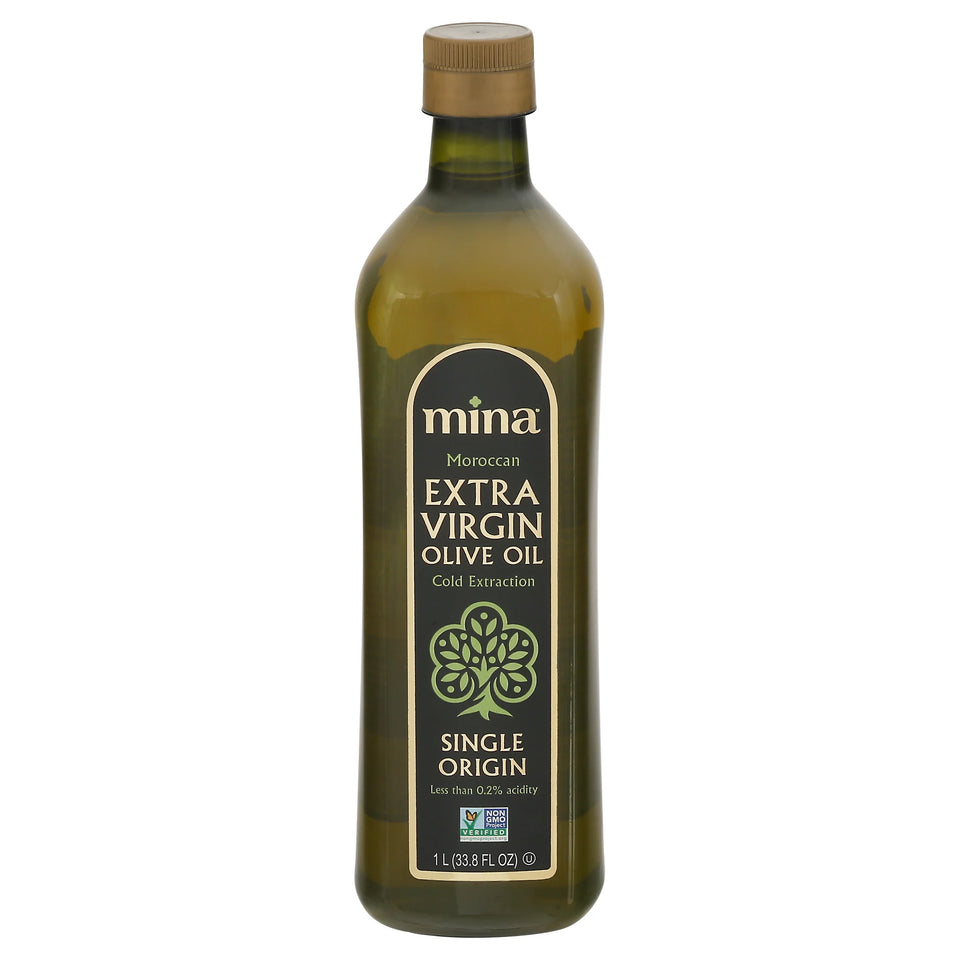 Moroccan Extra Virgin Olive Oil, 33.8 Fl Oz, Cold Extracted, High Polyphenol, Single Origin Also Great for Cooking
