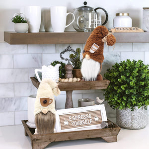 Coffee Festival Rudolf Faceless Doll Decoration