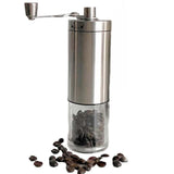 Vanuat Manual Coffee Grinder Stainless Steel Ceramic Burr Bean Crank Portable Grinder for Café Home Roast Dark Medium Light Drip Coffee Cold Brew Espresso French Press Turkish Brew Ceramic Adjustable