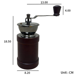 Vanuat Manual Coffee Grinder Stainless Steel Ceramic Burr Bean Crank Portable Grinder for Café Home Roast Dark Medium Light Drip Coffee Cold Brew Espresso French Press Turkish Brew Ceramic Adjustable